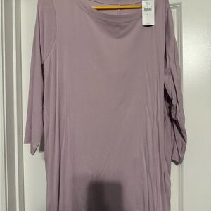 J. Jill Soft Purple 3/4 Sleeve Top